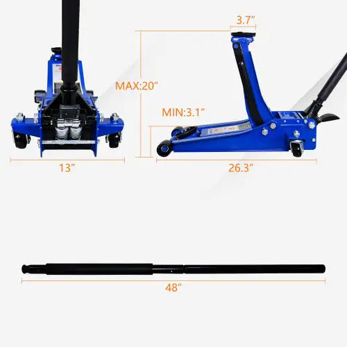 Heavy-duty Horizontal Floor Jacks