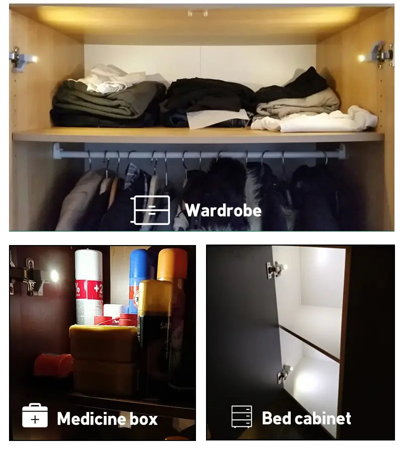 LED Under Cabinet Sensor Light for Bedroom and Kitchen