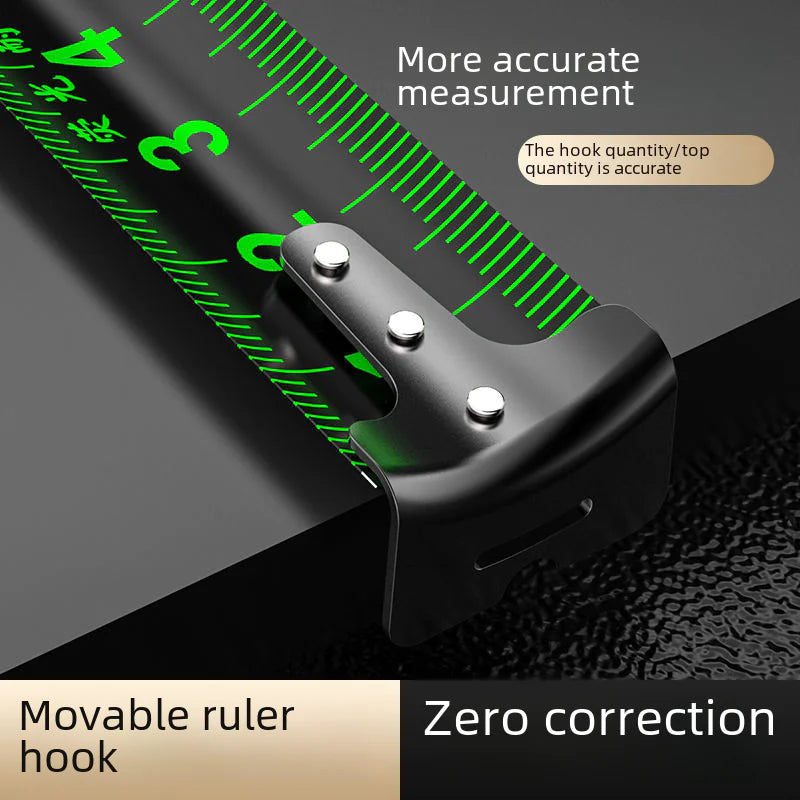 High-Precision Self-Locking Fluorescent Tape Measure
